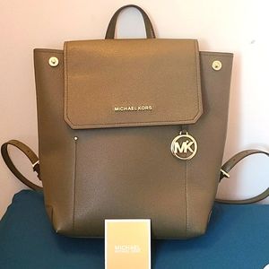 Michael Kors Olive backpack purse